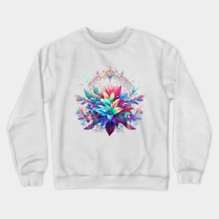 Another Flower World #4, Rainbow Cryst Crewneck Sweatshirt